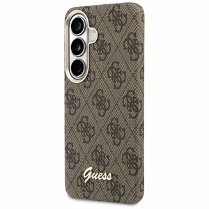 Guess dėklas 4G Script MagSafe skirtas Samsung Galaxy S26 rudas