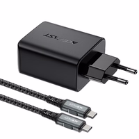 Įkroviklis Acefast A17 65W GaN USB-C/USB-A/HDMI juodas