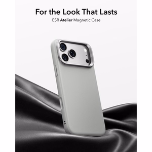 ESR Atelier dėklas, skirtas iPhone 18 Pro / 17 Pro, su stovu, suderinamas su MagSafe – pilkas