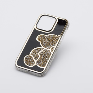 TEDDY BEAR dėklas telefonui IPHONE 16e (SE 4 2025) auksinis