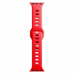 38/40/41/42 mm Red (small) - 3mk Silicone Watch Strap for Apple