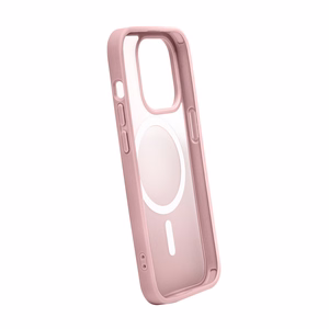 Puro Gradient magnetinis silikoninis dėklas telefonui iPhone 15 Plus - rožinis