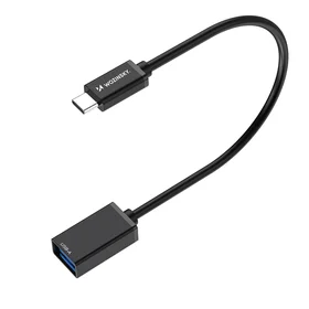Wozinsky WOTGY1S USB-C 3.0 (vyriškas) - USB-A 3.0 (moteriškas) OTG adapteris - juodas