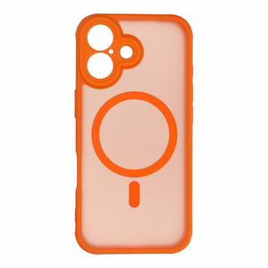 Pilnai matinis MAG COVER dėklas, suderinamas su MagSafe, iPhone 17 Hermes oranžinis