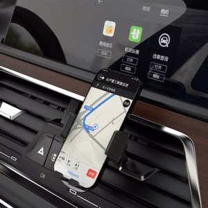 Automobilinis laikiklis Dudao F8 Max juodas (ne magnetinis / ventiliacijos grotelės)