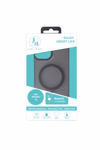 JM MAGSAFE SILK FROST I dėklas iPhone 16 juodas