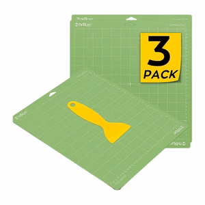 HTVRONT Cutting Mat, 34.8 cm x 37 cm, 3-pack (green)