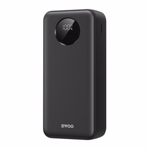 BWOO 22,5W 30000 mAh power bank with LCD screen, black