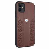 BMW odinis perforuotas dėklas telefonui iPhone 11 / Xr - raudonas