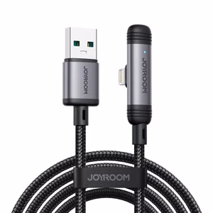 Joyroom S-A56 EnjoyX Series 90° Кабель USB-A - Lightning 3A 1.2м - чёрный
