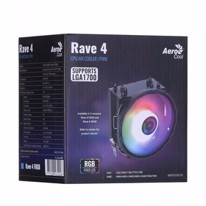 Aerocool PGS Rave 4 FRGB PWM 4P ventiliatorius