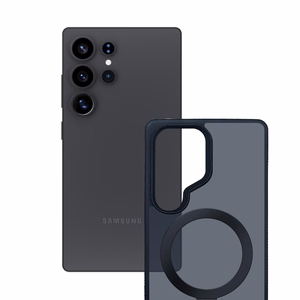 Чехол 3mk Smoke Mag&Stand для Samsung Galaxy S25 Ultra - чёрный