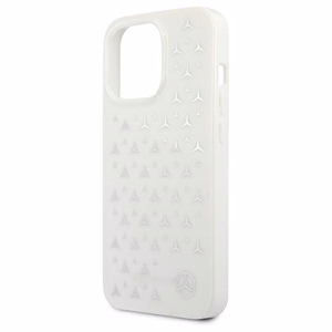 Mercedes Silver Stars Pattern чехол для iPhone 13 Pro Max - белый