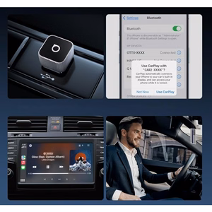 Belaidis CarPlay/Android Auto adapteris Ottocast Mini Cube juodas CP88-T2