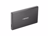 Natec RHINO GO USB 3.0 korpusas 2,5'' SATA HDD/SSD, juodas aliuminis
