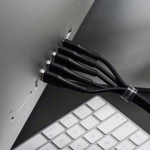 Kabelis FORCELL F-ENERGY C341 USB A į Micro USB QC3.0 2,4A 18W Silikoninis 1 m juodas (m)