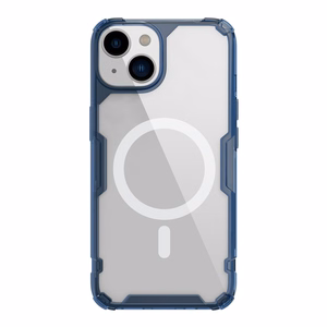 Nillkin Nature Pro Magnetic Case iPhone 14 Plus магнитный чехол MagSafe синий