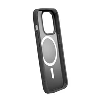 Puro Gradient magnetinis silikoninis dėklas telefonui iPhone 15 Pro Max - juodas