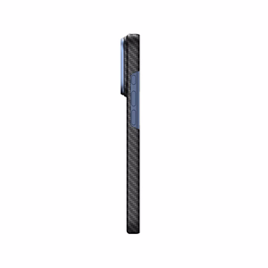 AmazingThing Titan Max Lens dėklas, skirtas iPhone 18 Pro Max, iš aramido pluošto, su kameros apsauga, suderinamas su MagSafe – spalva: mėlyna