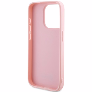 Guess GUHCP15XPSAIRSP iPhone 15 Pro Max 6.7" dėklas Saffiano Iridescent Script - rožinis
