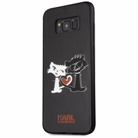 Karl Lagerfeld Choupette In Love Dėklas telefonui Samsung Galaxy S8 Plus - juoda