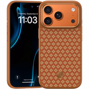 Benks Magnetic Armor Pro Armor Grid Kevlar чехол с металлической рамкой 600D (C.K.FL.AP.GD.F069) для Iphone 17 Pro, оранжевый