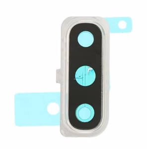 Samsung A505 A50 2019/A705 A70 2019 kameros stikliukas su rėmeliu sidabrinis ORG