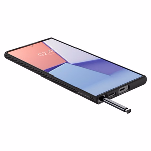 Spigen Liquid Air dėklas telefonui Samsung Galaxy S22 Ultra - Matinis juodas