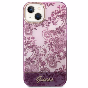 Guess GUHCP14MHGPLHF iPhone 14 Plus 6.7 "fuksija/fuksija kietas dėklas Porcelain Collection