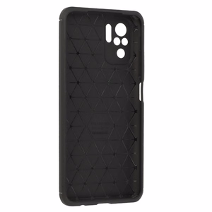 Tel Protect Carbon Elite dėklas telefonui Xiaomi Redmi Note 10/Note 10S/Poco M5S juodas