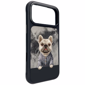 Nimmy Gentle Pets Series Dog MagSafe dėklas iPhone 17 Pro juodas