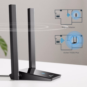 TP-Link AX1800 dvigubos antenos didelio stiprinimo belaidis USB adapteris