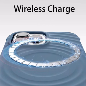 Tel Protect Wave Magsafe Dėklas telefonui iPhone 12/12 Pro tamsiai mėlynas