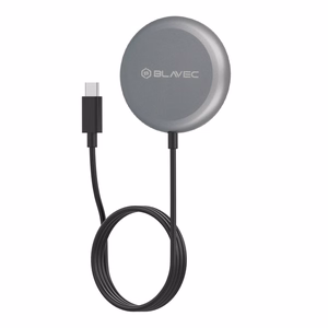 Blavec индукционное зарядное устройство BQI-03 Qi2 15W магнитное MagSafe (BQI03-QI2MB) чёрное
