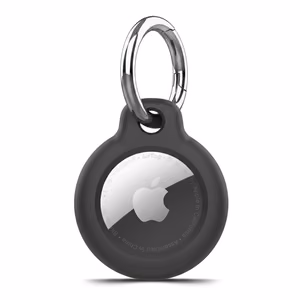 Tech-Protect Rough чехол для Apple AirTag с кольцом - чёрный