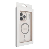 Drop Glue Spalvingas Žiedas Magnetinis Dėklas suderinamas su MagSafe IPHONE 15 PRO pilkas