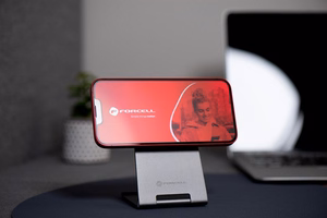 Forcell matinės dangos apsauginis stiklas – Iphone 14 Pro Max juodas