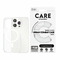 CARE by PanzerGlass Urban Combat dėklas MagSafe iPhone 15 Pro - baltas