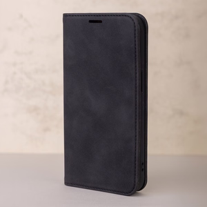 Smart Suede dėklas telefonui Samsung Galaxy A15 4G / A15 5G juodas