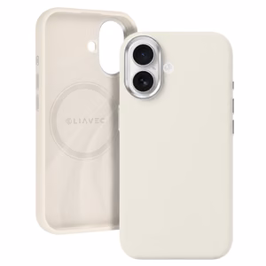 Liavec Silky Case with Metal Camera Frame for Iphone 17 beige