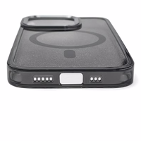 Blizgus dėklas MagSafe iPhone 16 Pro Max - juodas su blizgučiais