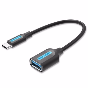Vention USB 3.1 (Gen 1) C Male į A Female OTG laidas 0.15M, juodas, PVC