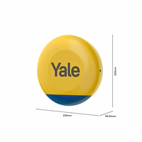 „Yale“ išmaniosios signalizacijos pradinis rinkinys 6 elementai - valdymo blokas, sirena, klaviatūra, nuotolinio valdymo pultas, judesio jutiklis, langų/durų jutiklis