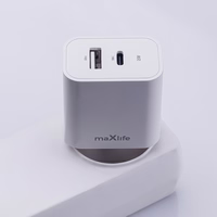 "Maxlife MXTC-06-25AC PD QC įkroviklis 1x USB-C 1x USB 25W baltas