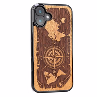 Bewood dėklas for iPhone 16 Plus 6,7" Compass Merbau