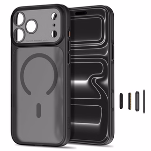 Tech-Protect MagPrime MagSafe CC dėklas, skirtas iPhone 18 Pro / iPhone 17 Pro, matinis juodas