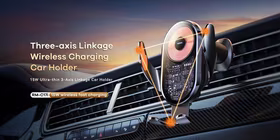 CAR HOLDER REMAX RM-C17 15W BELAIDIS juodas