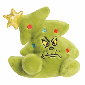 Grinch Palm Pals Kalėdų eglutės formos pliušinis žaislas, 13 cm