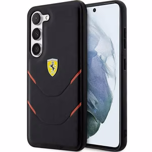 Ferrari FEHCS23MPBAK S23+ S916 juodas/juodas kietas dėklas Karštas štampavimas linijos