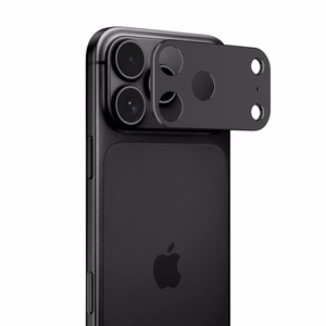 Tech-Protect Camalloy Fit+ kameros dangtelis, skirtas iPhone 18 Pro Max, juodas